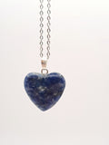 Ketting met hanger hart van Sodaliet