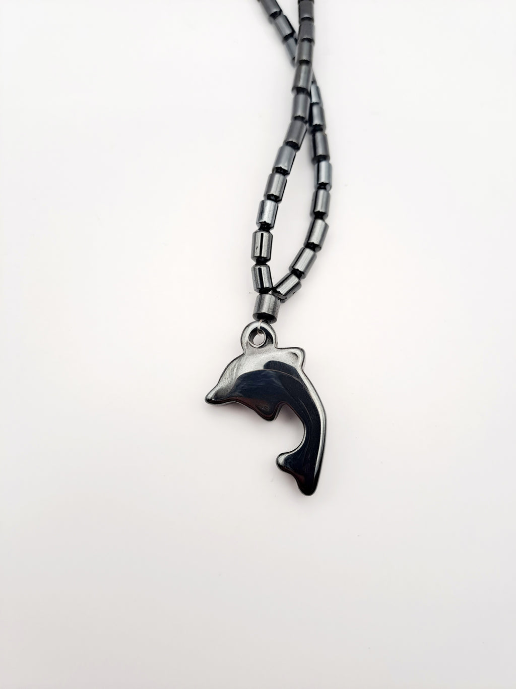 Ketting dolfijn van Hematiet