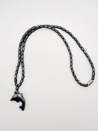 Ketting dolfijn van Hematiet