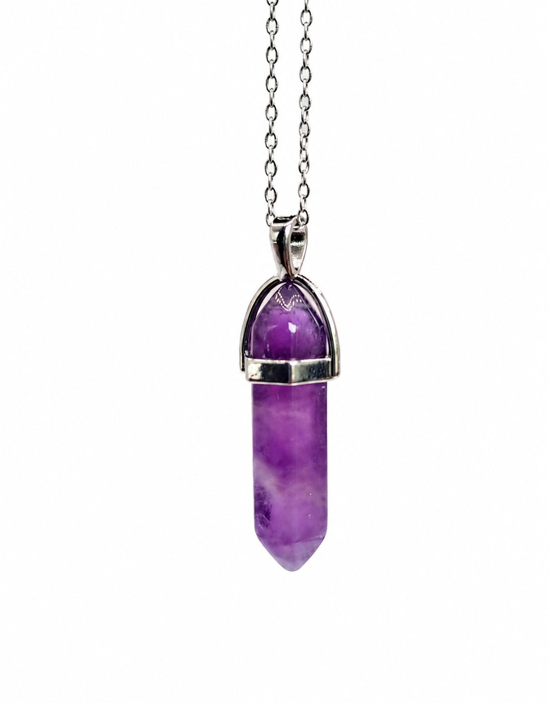 Amethist dubbeleinder ketting