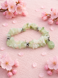Jade Serpentijn splitarmband met hanger