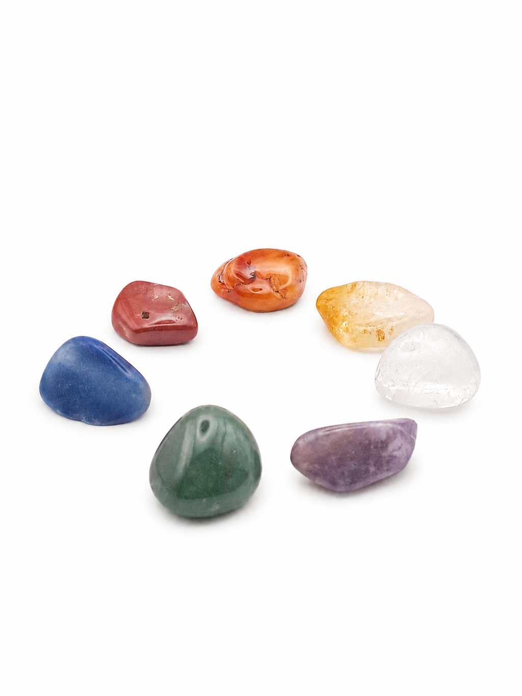 Chakra trommelstenen in buideltje