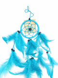 Dromenvanger turquoise veren 6 cm